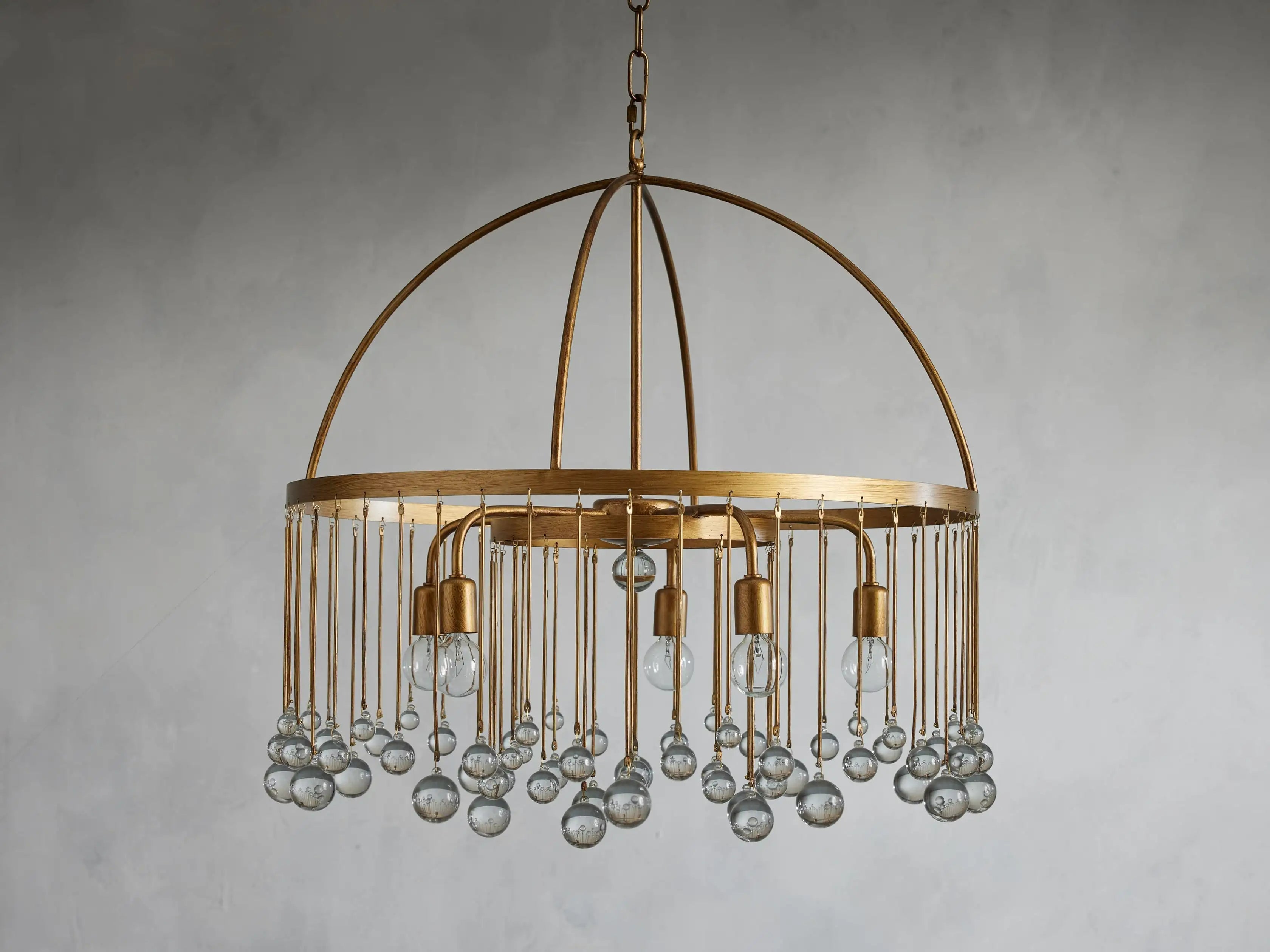 Contemporary Aubrey Crystal Ball Round Chandelier 5 Light / 8 Light product image