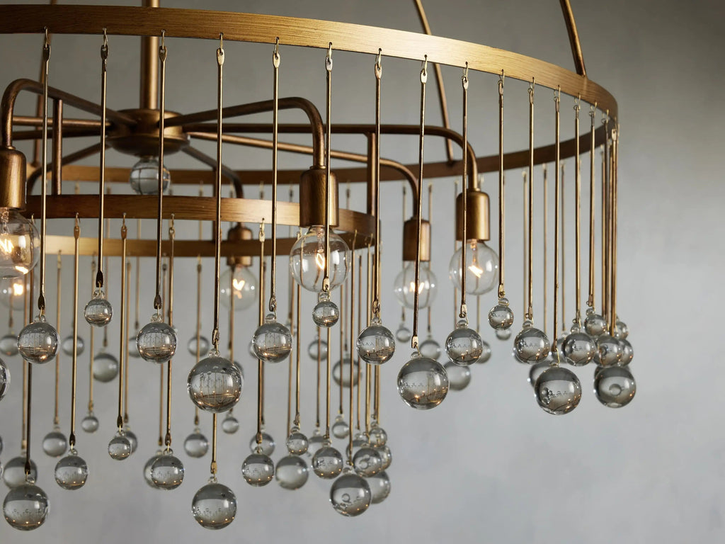 Contemporary Aubrey Crystal Ball Round Chandelier 5 Light / 8 Light product image