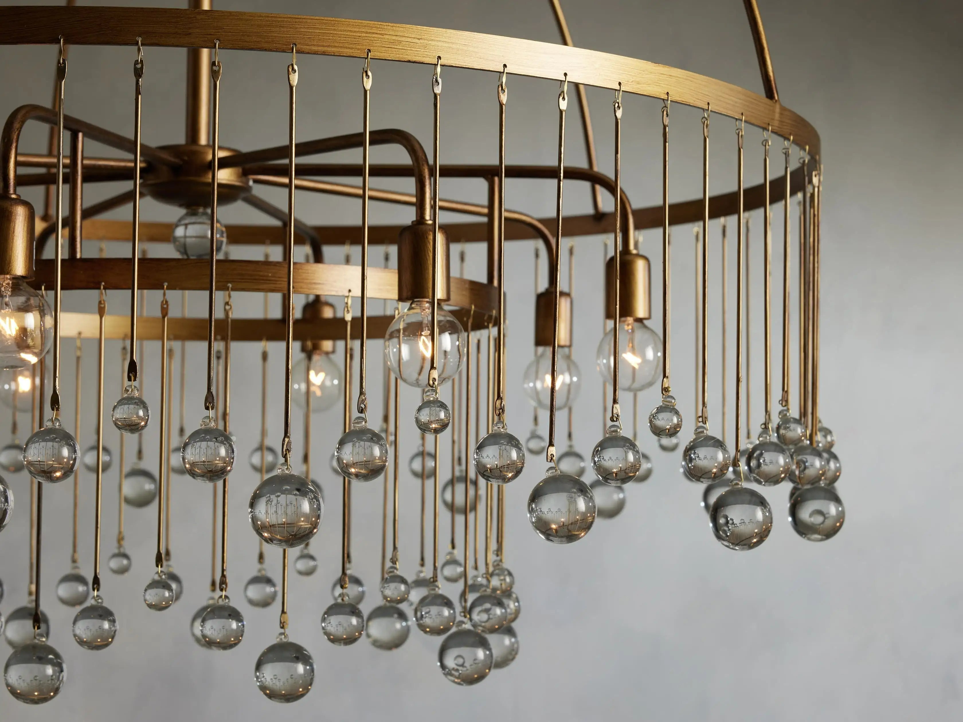 Contemporary Aubrey Crystal Ball Round Chandelier 5 Light / 8 Light product image