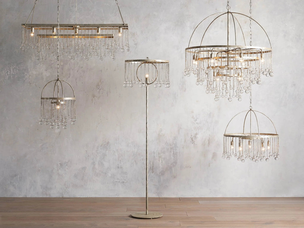 Contemporary Aubrey Crystal Ball Round Chandelier 5 Light / 8 Light product image