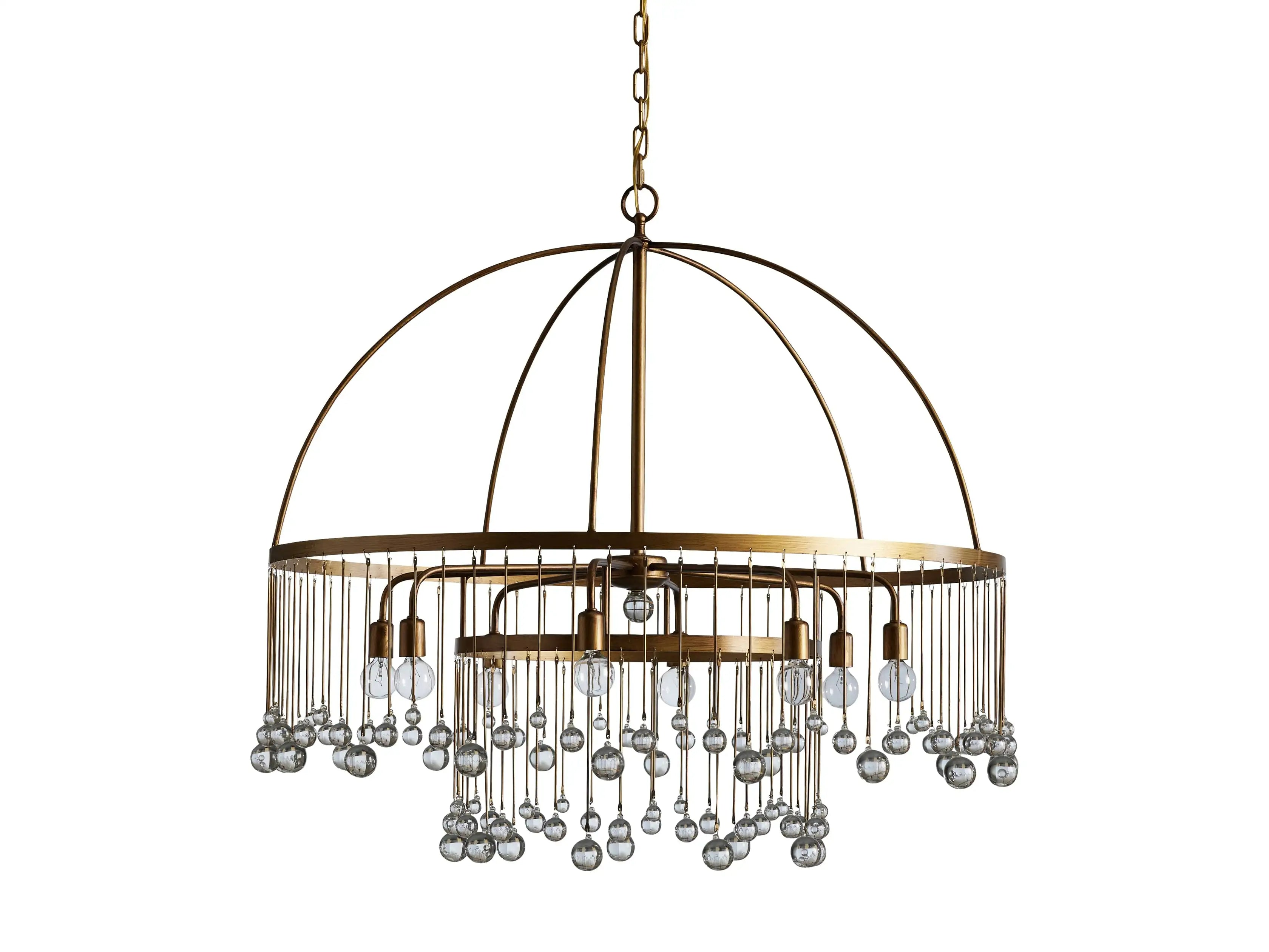 Contemporary Aubrey Crystal Ball Round Chandelier 5 Light / 8 Light product image