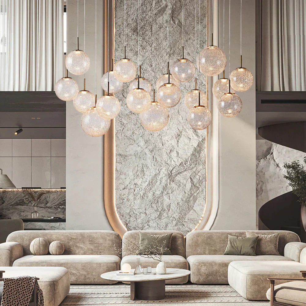 Contemporary Casen Glass Round Chandelier 20"28"34"43" additional product view