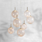 Contemporary Casen Glass Round Chandelier 20"28"34"43" product image
