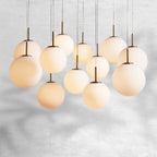 Contemporary Casen Glass Round Chandelier 20"28"34"43" product image