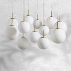 Contemporary Casen Glass Round Chandelier 20"28"34"43" product image