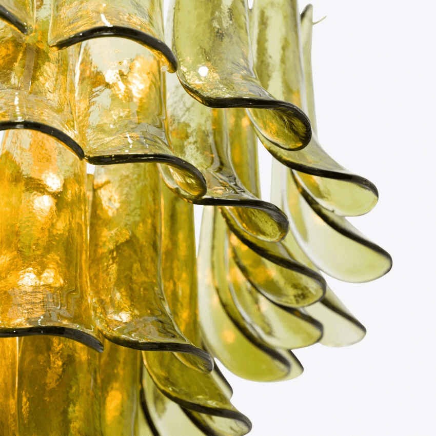 Contemporary Green Petalo Chandelier product image