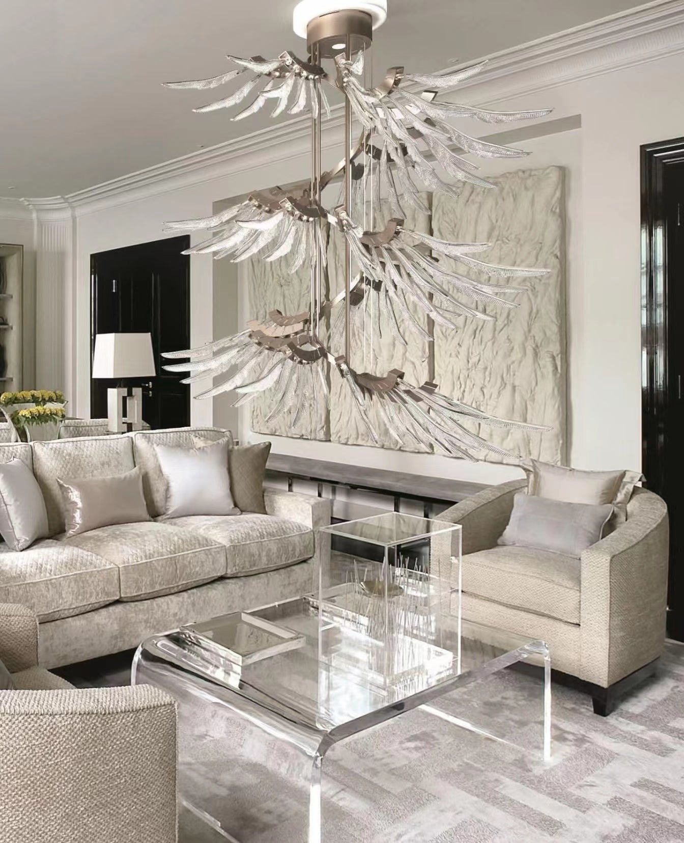 Contemporary Plumage Ascent Chandelier product image
