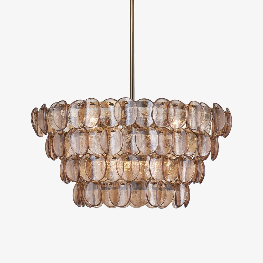 Contemporary Uroko Chandelier by Bling Lighting Studio