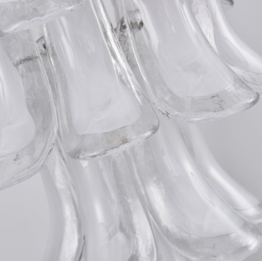 Contemporary White Cloud Glass Petals Chandelier product image