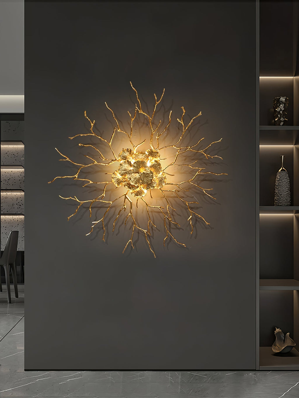Coral Zoa Branch Wall Sconce by Bling Lighting Studio