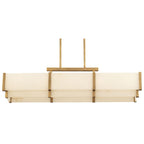 Coralline Alabaster Linear Chandelier by Bling Lighting Studio