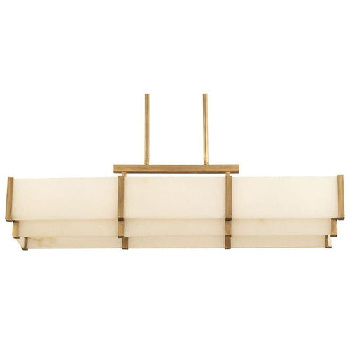 Coralline Alabaster Linear Chandelier by Bling Lighting Studio