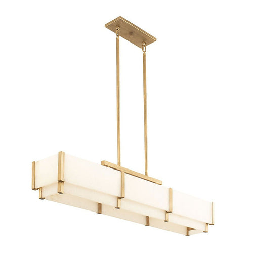 Coralline Alabaster Linear Chandelier by Bling Lighting Studio