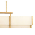 Coralline Alabaster Linear Chandelier by Bling Lighting Studio