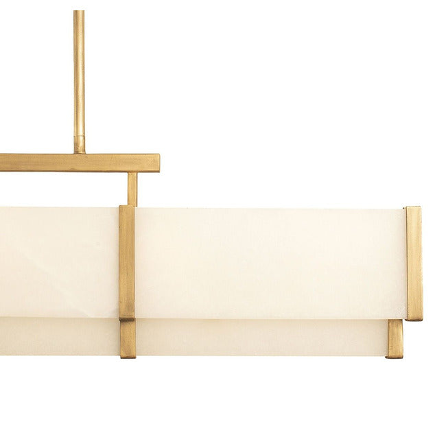 Coralline Alabaster Linear Chandelier by Bling Lighting Studio