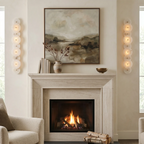 Cosmic Round Alabaster Wall Sconce