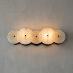 Cosmic Round Alabaster Wall Sconce