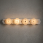Cosmic Round Alabaster Wall Sconce