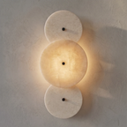 Cosmic Round Alabaster Wall Sconce