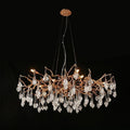 Creative Rose Crystal Brass Branch Chandelier by Bling Lighting Studio