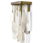 Crest Alabaster Wall Sconce detail view
