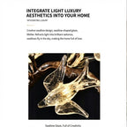 Crissy Branch Brass Bird Branch Staircase Chandelier by Bling Lighting Studio