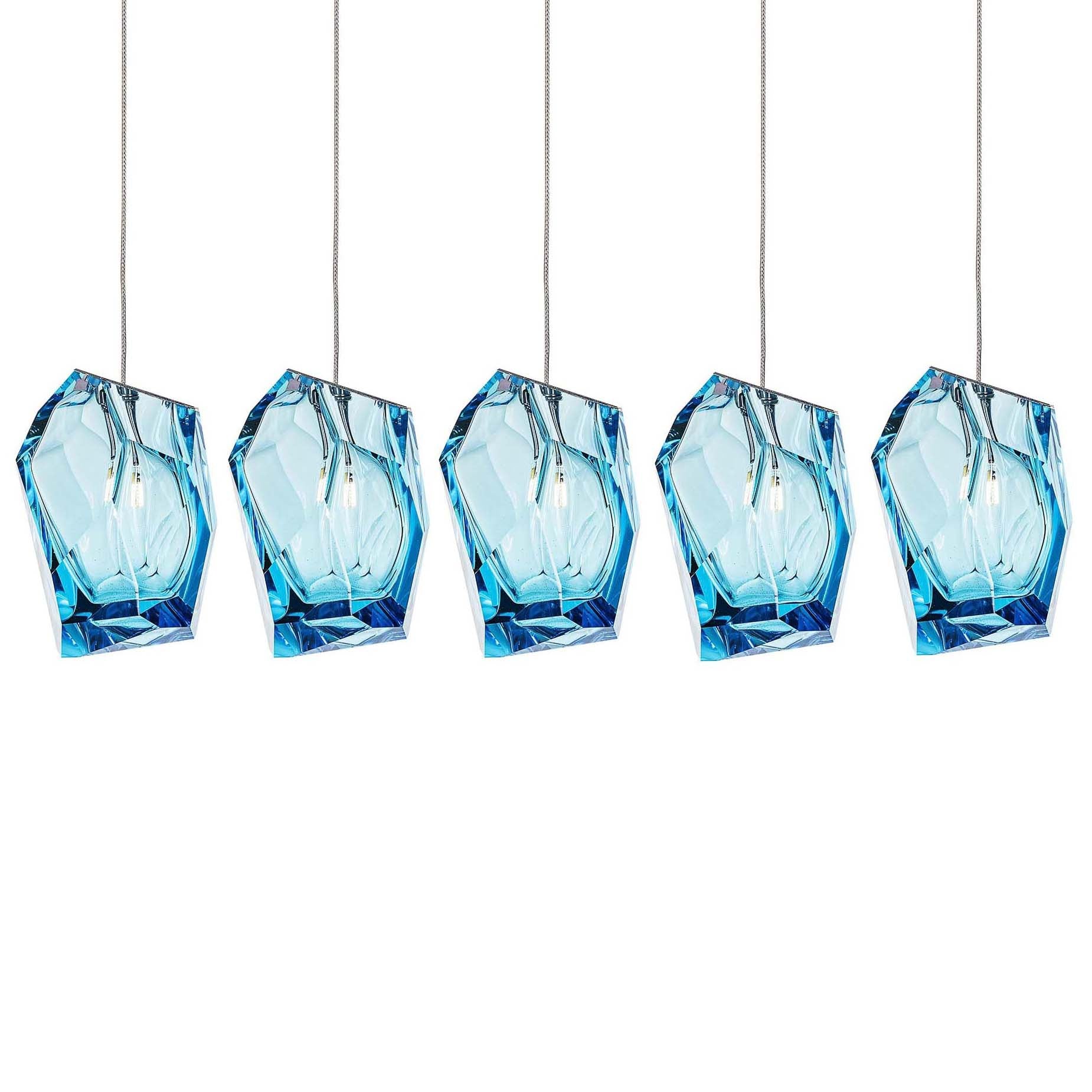 Crystal Rock Cluster Pendant Light