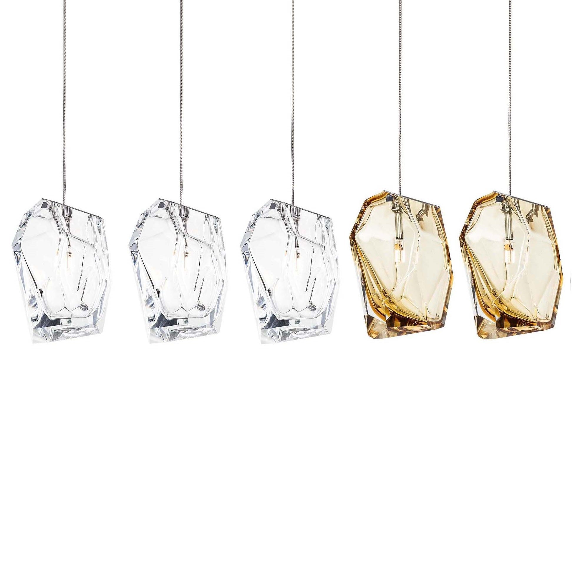 Crystal Rock Cluster Pendant Light