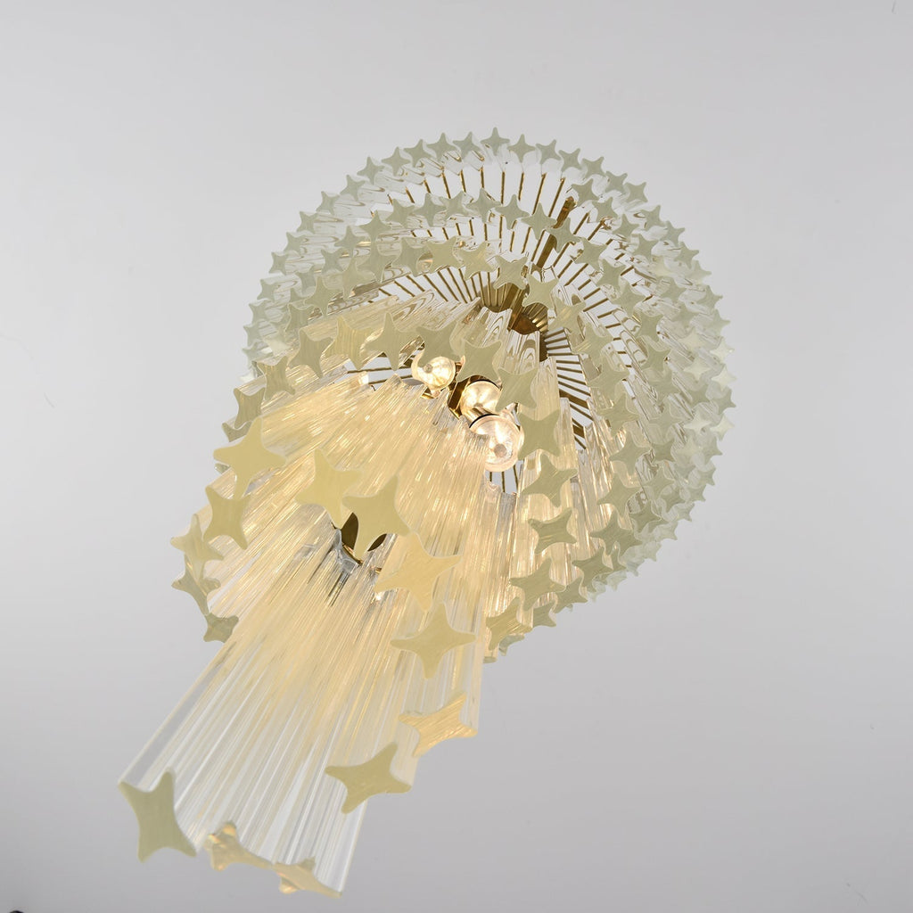 Crystal Spiral Wave Chandelier product image