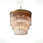 Murano Star Glass Brass Pendant Light