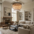 Murano Star Glass Brass Pendant Light