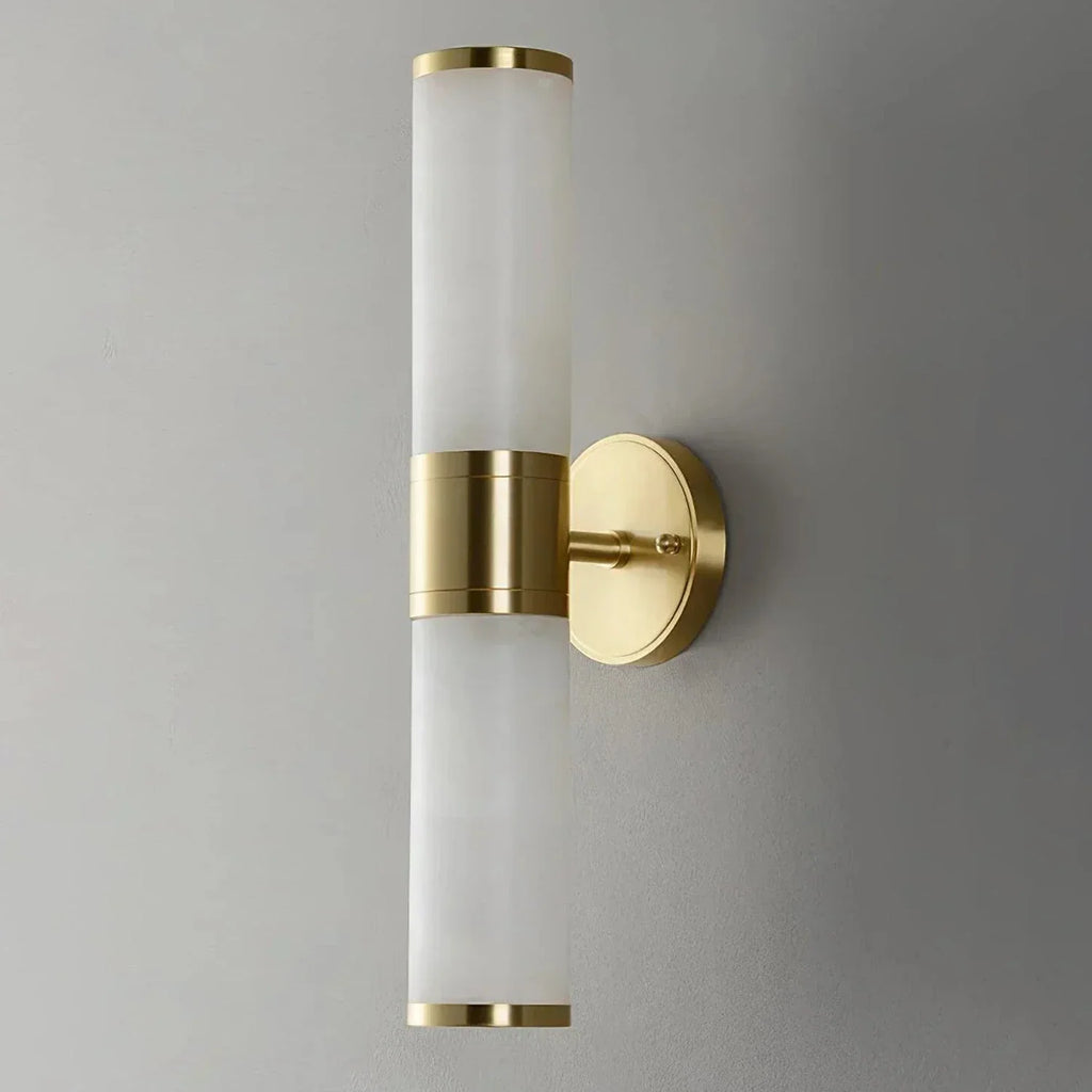 Cylindrical Lampatrin Alabaster Wall Lamp