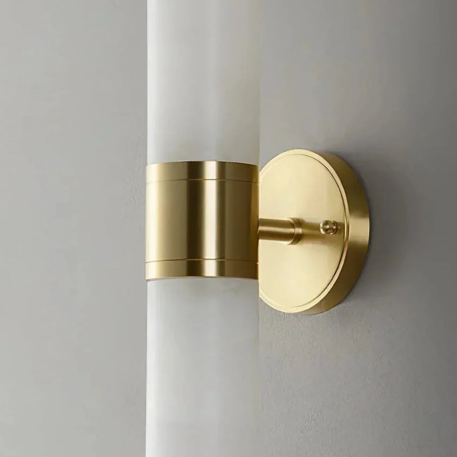 Cylindrical Lampatrin Alabaster Wall Lamp