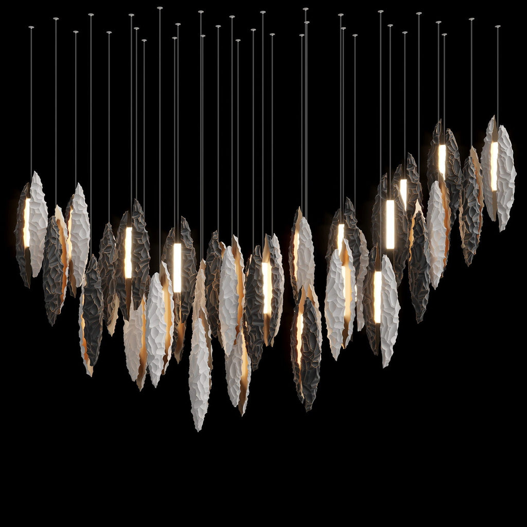 Silver Ice Shard Chandelier