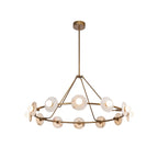 Dahlia Alabaster Chandelier by Bling Lighting Studio