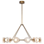 Dahlia Alabaster Chandelier by Bling Lighting Studio