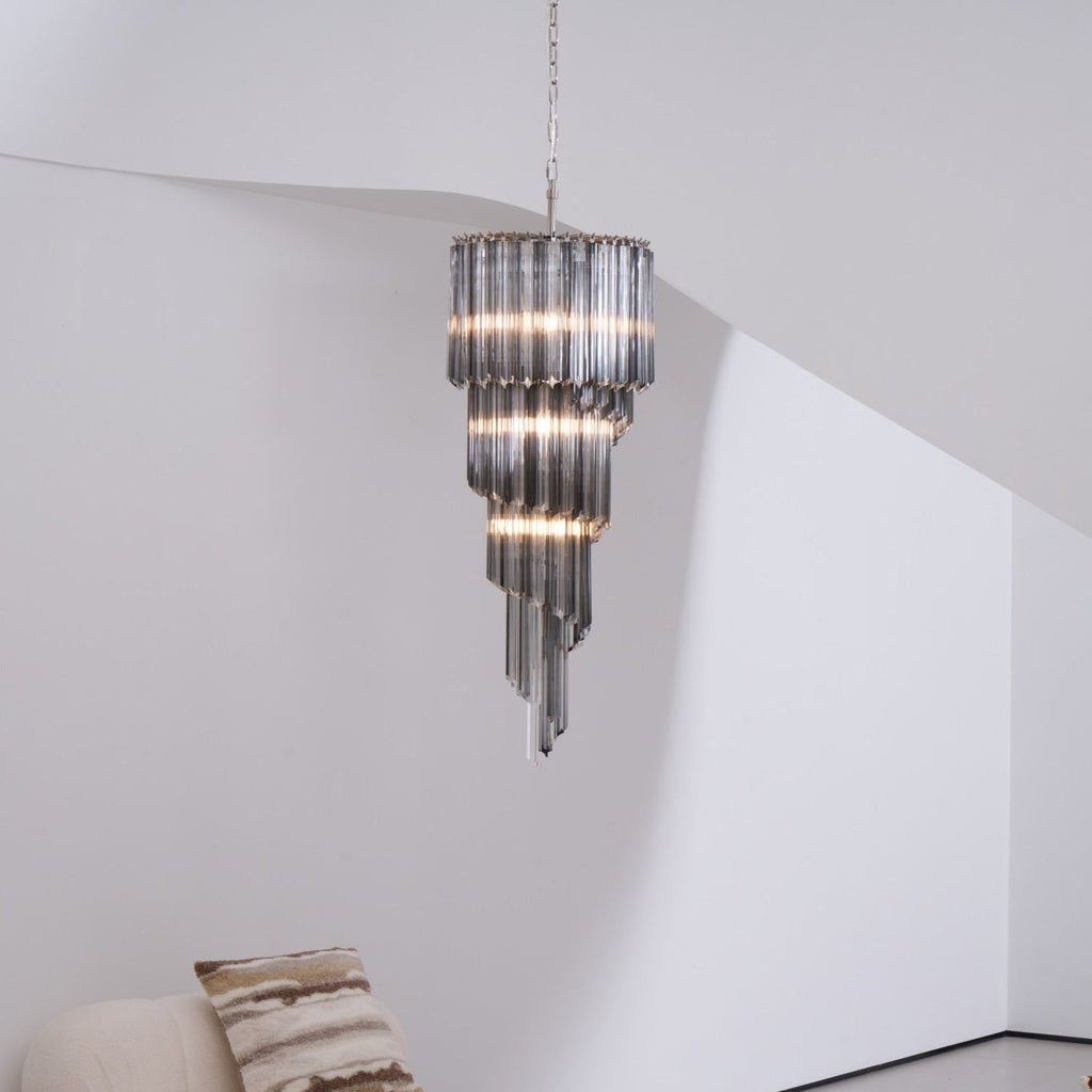 Dark Themed Cascading Rain Chandelier product image