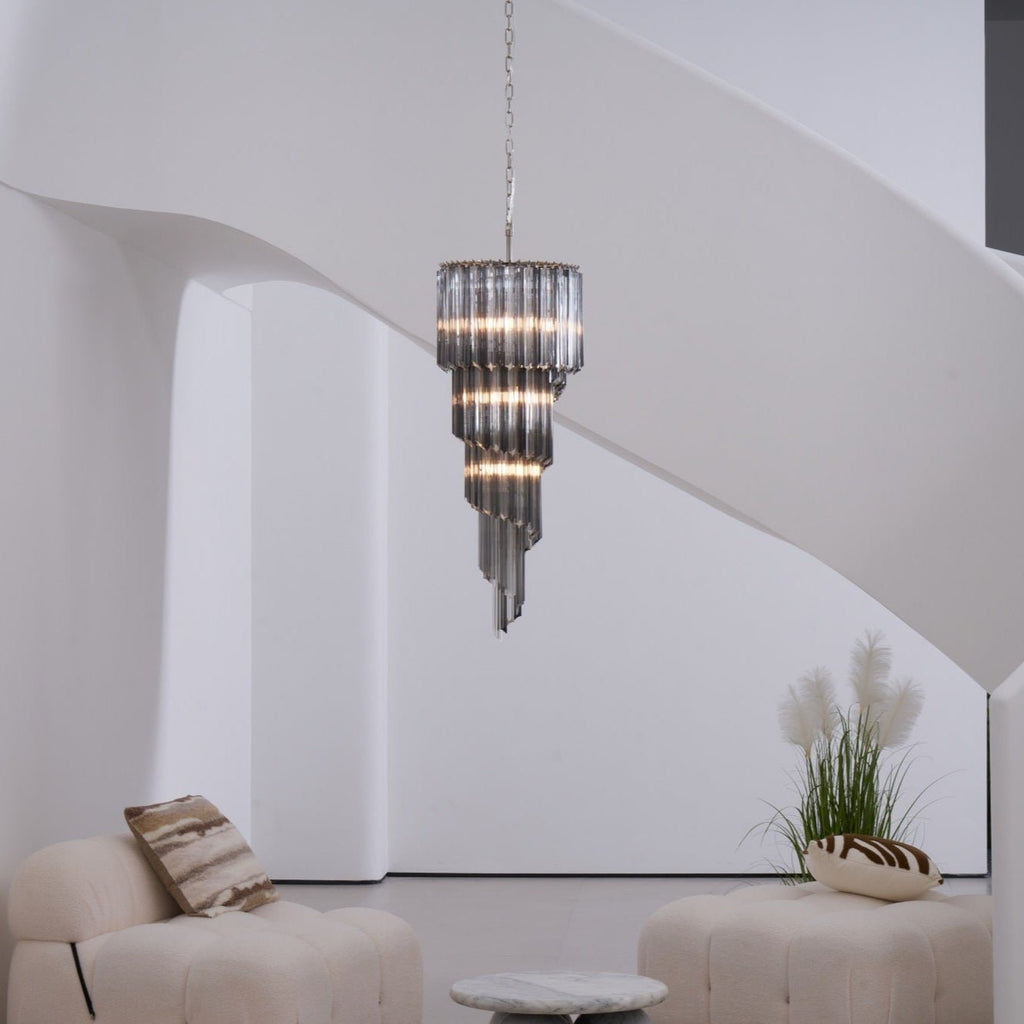 Dark Themed Cascading Rain Chandelier product image