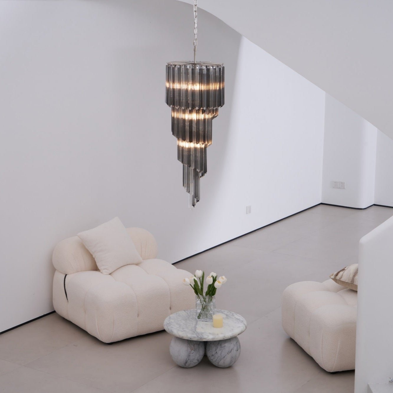 Dark Themed Cascading Rain Chandelier product image