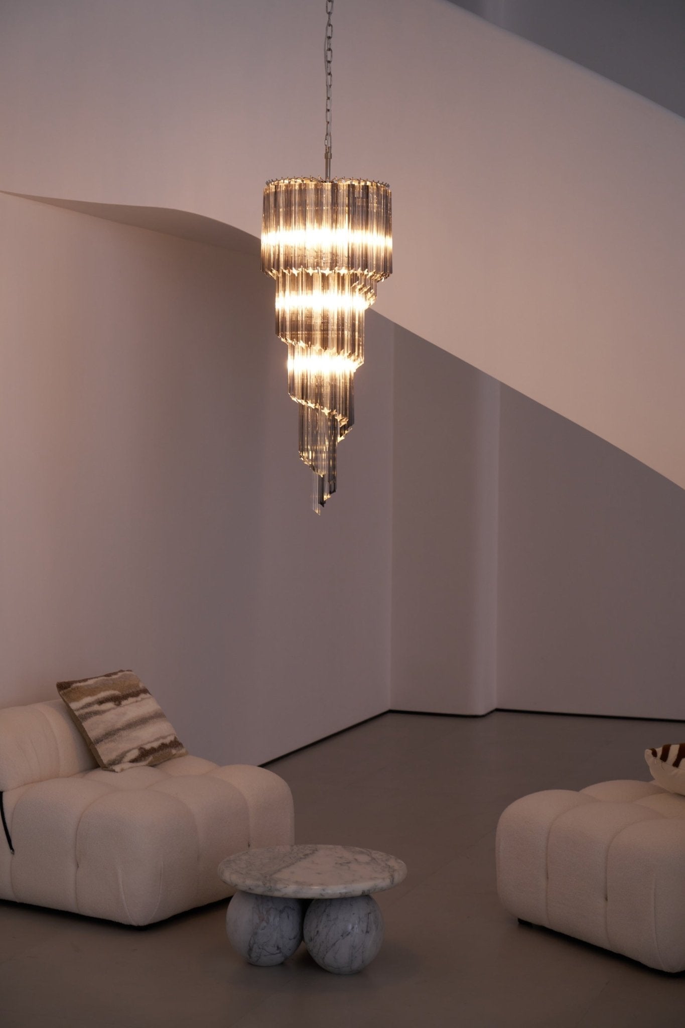 Dark Themed Cascading Rain Chandelier product image