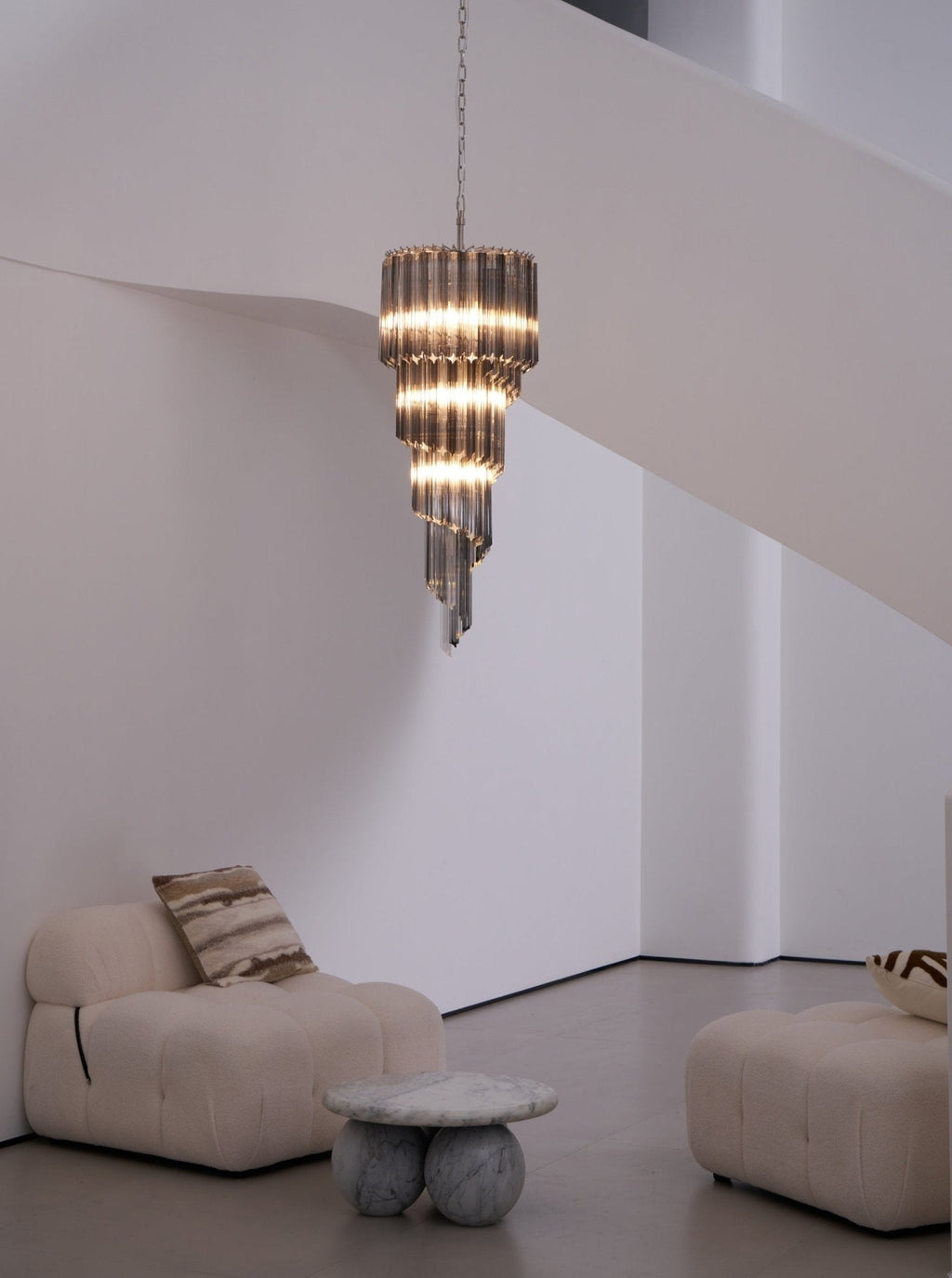 Dark Themed Cascading Rain Chandelier product image