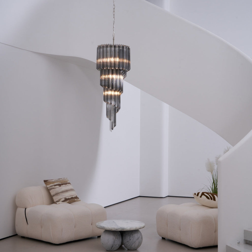 Dark Themed Cascading Rain Chandelier product image