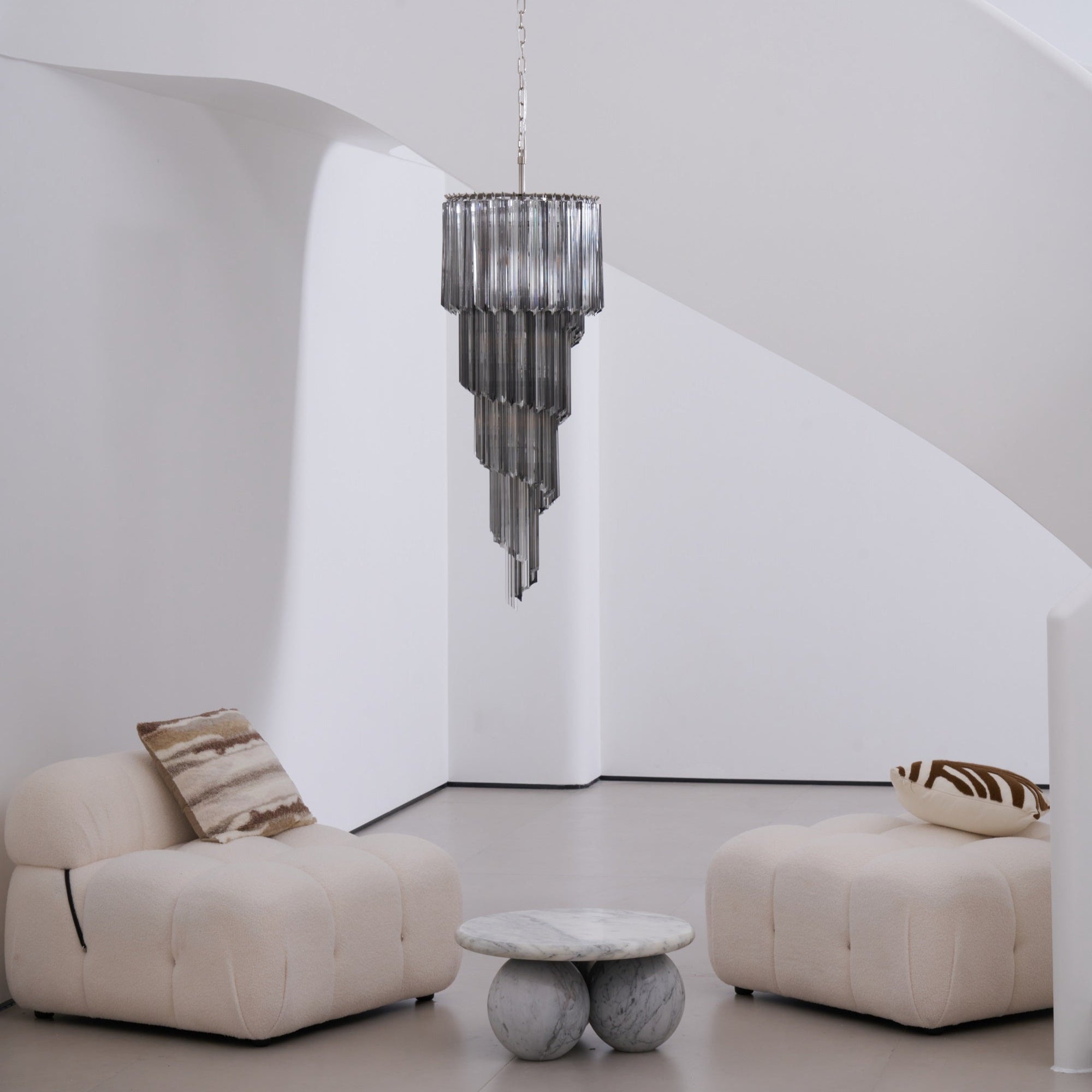 Dark Themed Cascading Rain Chandelier product image