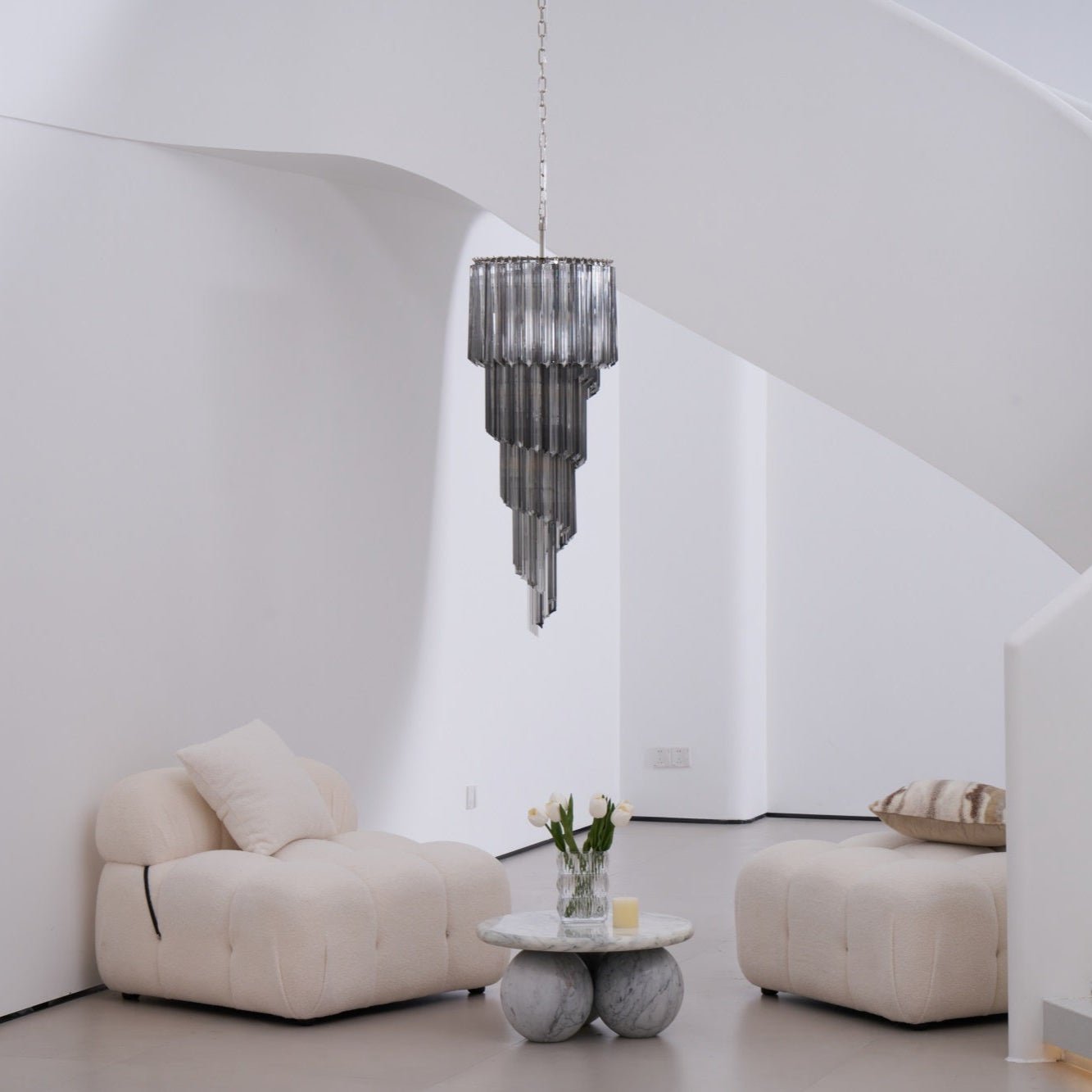 Dark Themed Cascading Rain Chandelier product image