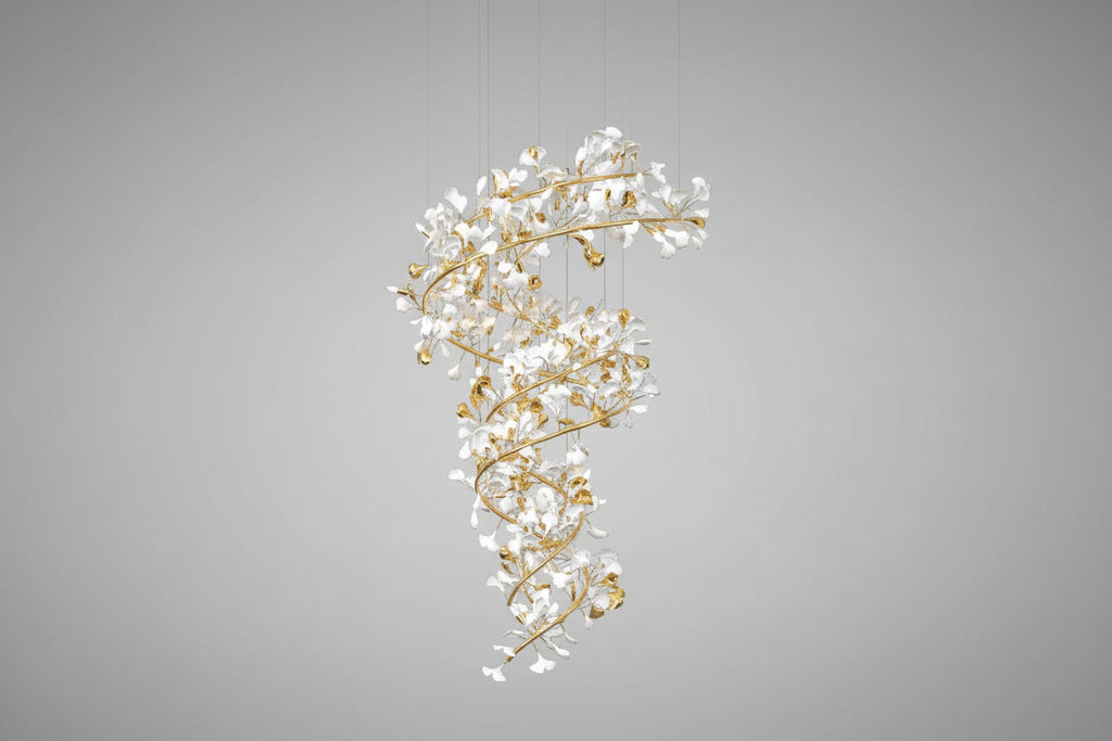 Decorative Botanical Chandelier by Bling Lighting Studio