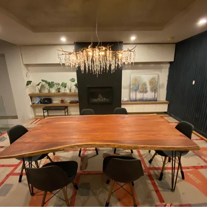 Luxury Crystal Geometric Branch Chandelier by Bling Lighting Studio