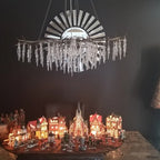 Luxury Crystal Geometric Branch Chandelier by Bling Lighting Studio
