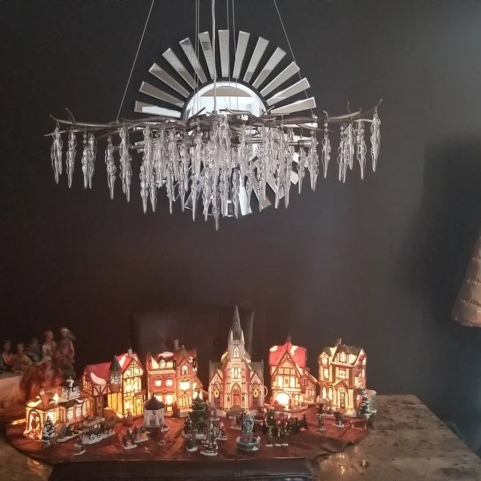 Luxury Crystal Geometric Branch Chandelier by Bling Lighting Studio