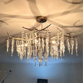 Luxury Crystal Geometric Branch Chandelier by Bling Lighting Studio