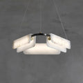 Delia Alabaster Chandelier 23.6''31.5'' by Bling Lighting Studio